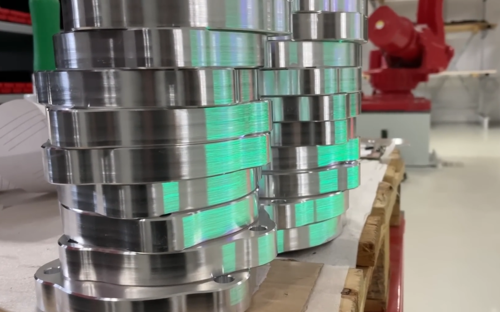 Serietillverkade bearbetade aluminiumdetaljer